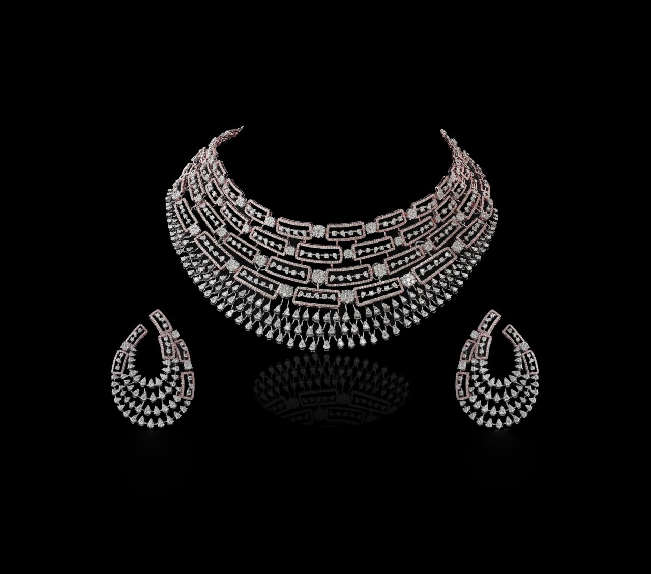 Gilded Black Set, Zaffira Necklace